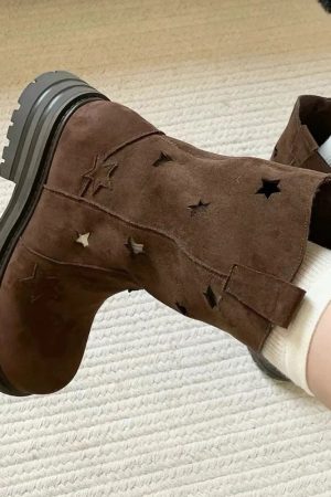 Cute Everyday Outfits, Outfit Inspo Casual Star Cut-Out Boots
