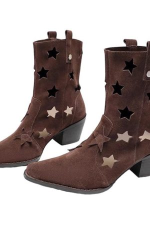 Cute Everyday Outfits, Outfit Inspo Casual Star Cut Out Cowboy Boots