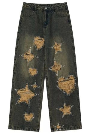 Cute Everyday Outfits, Outfit Inspo Casual Star Distressed Jeans