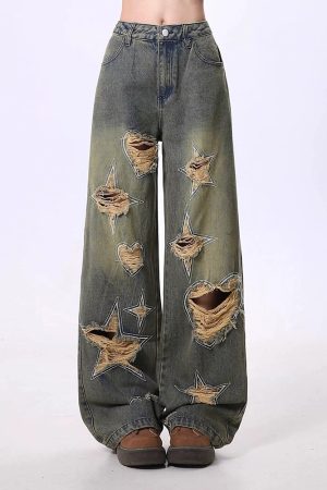 Cute Everyday Outfits, Outfit Inspo Casual Star Distressed Jeans