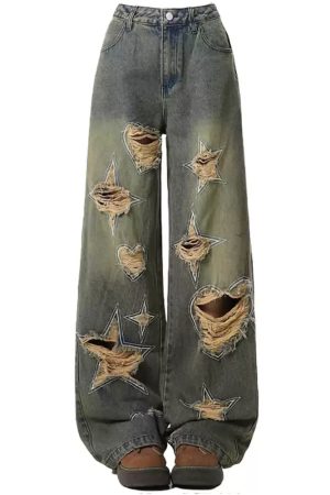 Cute Everyday Outfits, Outfit Inspo Casual Star Distressed Jeans