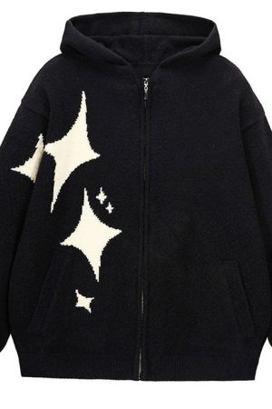 Cute Everyday Outfits, Outfit Inspo Casual Star Girl Aesthetic Knit Hoodie