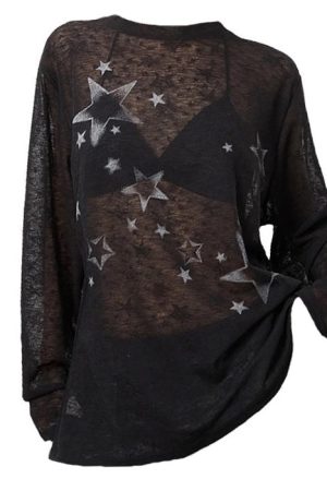 Cute Everyday Outfits, Outfit Inspo Casual Star Girl Aesthetic Long Sleeve Top