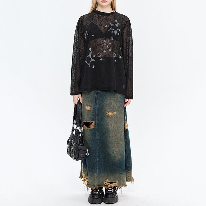 Cute Everyday Outfits, Outfit Inspo Casual Star Girl Aesthetic Long Sleeve Top Cute Everyday Outfits, Outfit Inspo Casual Star Girl Aesthetic Long Sleeve Top