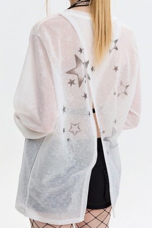 Cute Everyday Outfits, Outfit Inspo Casual Star Girl Aesthetic Long Sleeve Top