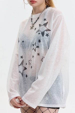 Cute Everyday Outfits, Outfit Inspo Casual Star Girl Aesthetic Long Sleeve Top