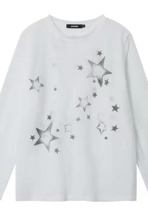 Cute Everyday Outfits, Outfit Inspo Casual Star Girl Aesthetic Long Sleeve Top
