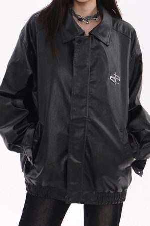 Cute Everyday Outfits, Outfit Inspo Casual Star Girl Bomber Leather Jacket