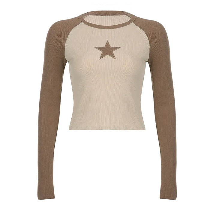 Cute Everyday Outfits, Outfit Inspo Casual Star Girl Brown Long Sleeve Top