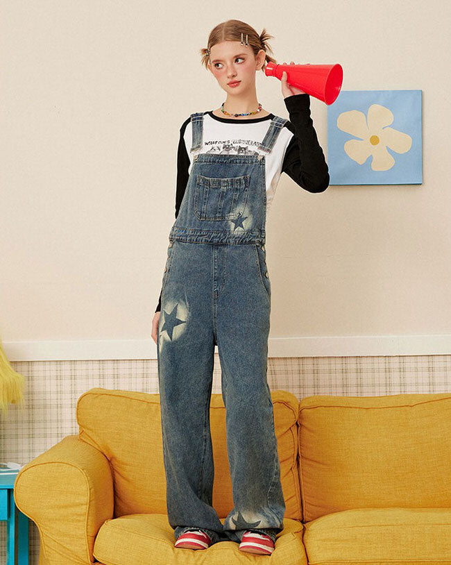 Cute Everyday Outfits, Outfit Inspo Casual Star Girl Denim Overalls Cute Everyday Outfits, Outfit Inspo Casual Star Girl Denim Overalls