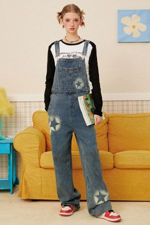 Cute Everyday Outfits, Outfit Inspo Casual Star Girl Denim Overalls