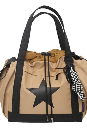 Cute Everyday Outfits, Outfit Inspo Casual Star Girl Nylon Handbag