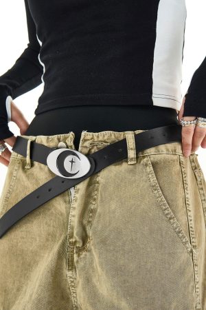 Cute Everyday Outfits, Outfit Inspo Casual Star & Moon Buckle Belt