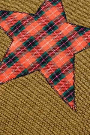 Cute Everyday Outfits, Outfit Inspo Casual Star Patch Aesthetic Knit Pullover