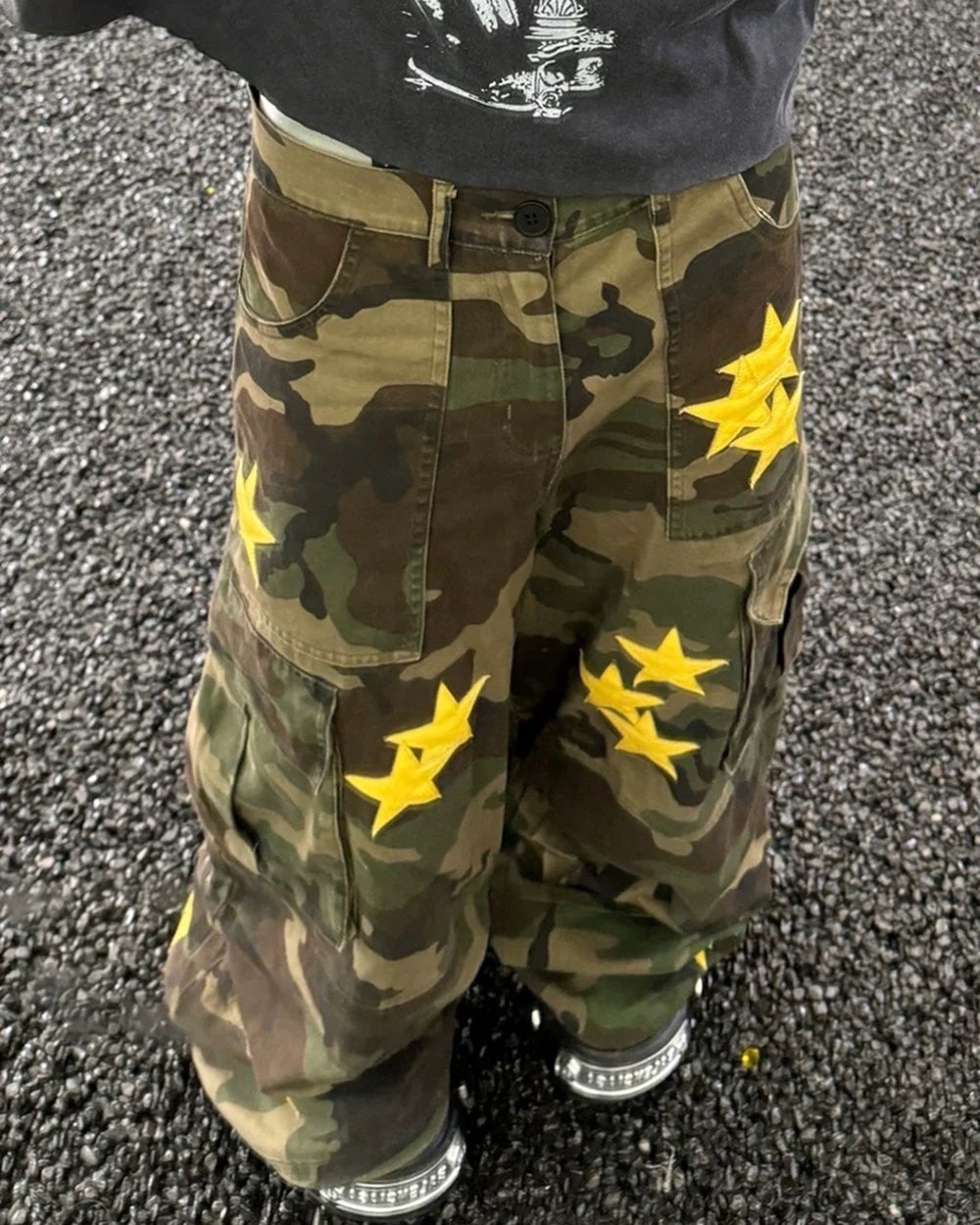 Cute Everyday Outfits, Outfit Inspo Casual Star Patch Camo Cargo Pants Cute Everyday Outfits, Outfit Inspo Casual Star Patch Camo Cargo Pants