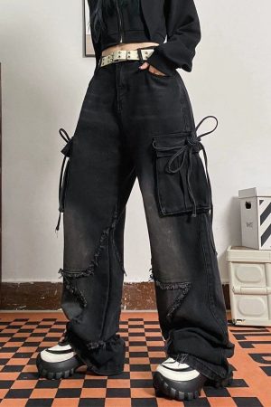 Cute Everyday Outfits, Outfit Inspo Casual Star Patch Cargo Jeans