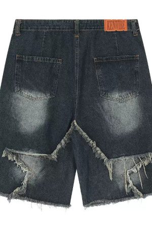 Cute Everyday Outfits, Outfit Inspo Casual Star Patch High-Waisted Denim Shorts