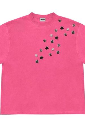 Cute Everyday Outfits, Outfit Inspo Casual Star Print Oversized T-Shirt