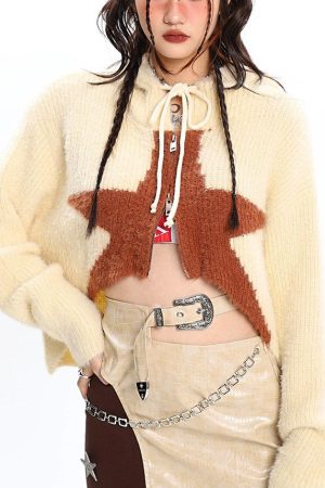 Cute Everyday Outfits, Outfit Inspo Casual Star Zip Up Hoodie