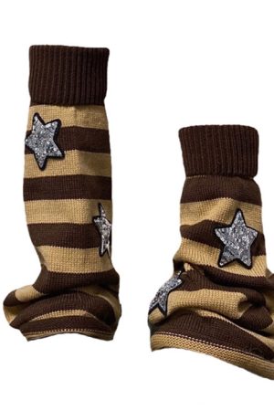 Cute Everyday Outfits, Outfit Inspo Casual Stars Striped Leg Warmers