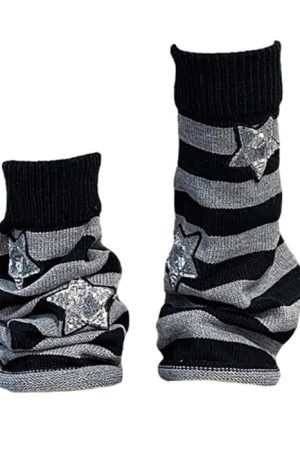 Cute Everyday Outfits, Outfit Inspo Casual Stars Striped Leg Warmers