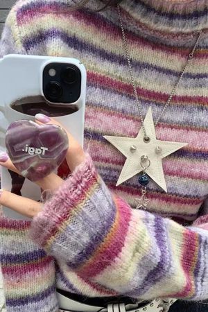 Cute Everyday Outfits, Outfit Inspo Casual Striped Turtleneck Sweater