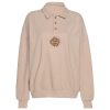 Cute Everyday Outfits, Outfit Inspo Casual Sun Embroidery Button Up Sweatshirt