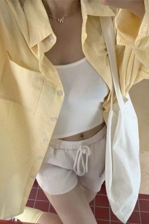 Cute Everyday Outfits, Outfit Inspo Casual Sun of Provence Yellow Shirt