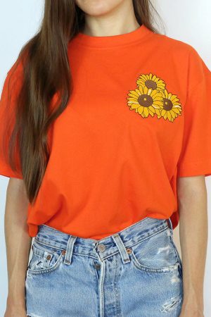 Cute Everyday Outfits, Outfit Inspo Casual Sunflower T-Shirt
