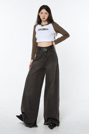 Cute Everyday Outfits, Outfit Inspo Casual Super Wide Jeans 90s