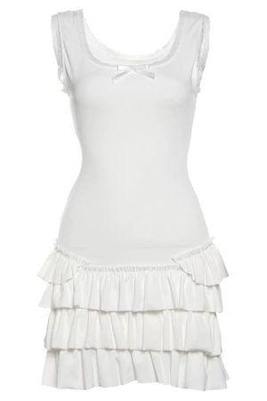 Cute Everyday Outfits, Outfit Inspo Casual Swan Balletcore Mini Dress