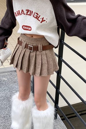 Cute Everyday Outfits, Outfit Inspo Casual Sweet Dress Code Pleated Skirt