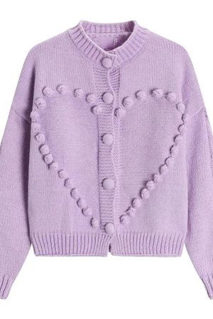 Cute Everyday Outfits, Outfit Inspo Casual Sweetheart Knit Cardigan