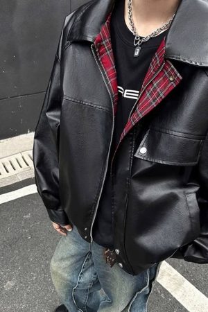 Cute Everyday Outfits, Outfit Inspo Casual Teen Spirit Grunge Leather Jacket