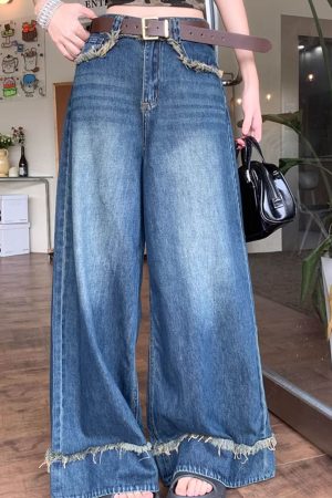 Cute Everyday Outfits, Outfit Inspo Casual Teenage Drama Wide-Leg Jeans
