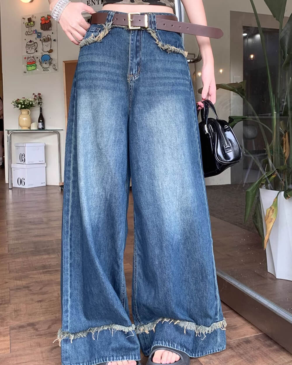 Cute Everyday Outfits, Outfit Inspo Casual Teenage Drama Wide-Leg Jeans Cute Everyday Outfits, Outfit Inspo Casual Teenage Drama Wide-Leg Jeans