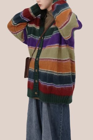 Cute Everyday Outfits, Outfit Inspo Casual Teenage Dream Striped Cardigan