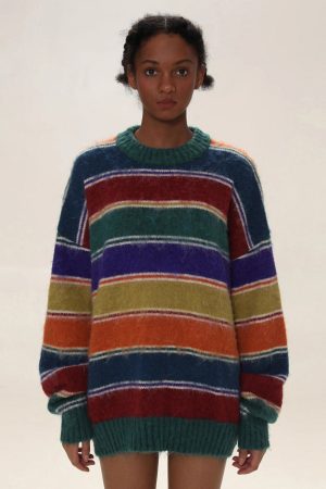 Cute Everyday Outfits, Outfit Inspo Casual Teenage Dream Striped Sweater