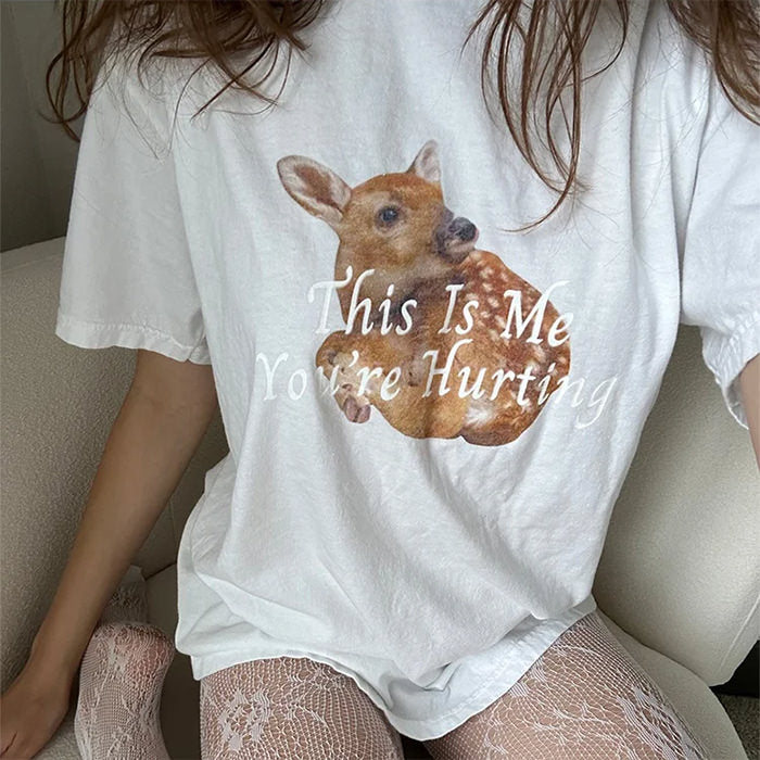 Cute Everyday Outfits, Outfit Inspo Casual This Is Me You're Hurting Graphic T-Shirt