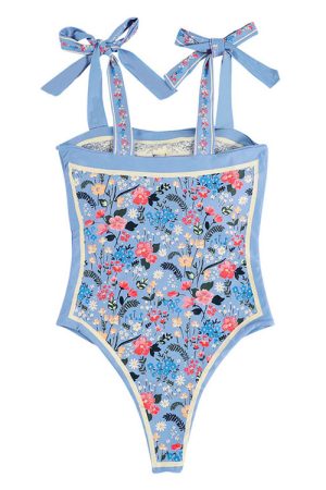 Cute Everyday Outfits, Outfit Inspo Casual Tie Strap Reversible Blue Swimsuit