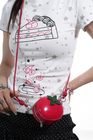 Cute Everyday Outfits, Outfit Inspo Casual Tomato Mini Purse