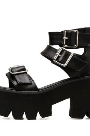 Cute Everyday Outfits, Outfit Inspo Casual Triple Buckle Platform Sandals