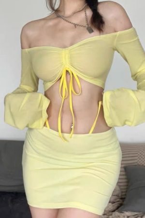 Cute Everyday Outfits, Outfit Inspo Casual Tropical Sun Top & Skirt Set