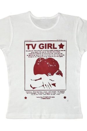 Cute Everyday Outfits, Outfit Inspo Casual TV Girl Y2K Aesthetic Baby Tee