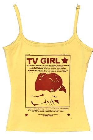 Cute Everyday Outfits, Outfit Inspo Casual TV Girl Y2K Aesthetic Tank Top