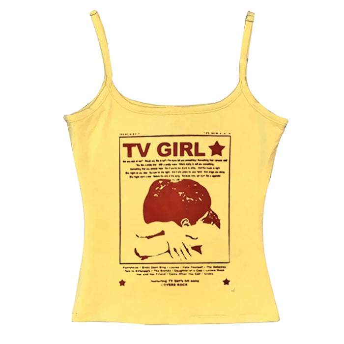 Cute Everyday Outfits, Outfit Inspo Casual TV Girl Y2K Aesthetic Tank Top