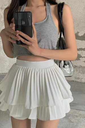 Cute Everyday Outfits, Outfit Inspo Casual Unwritten Story Ruffle Mini Skirt