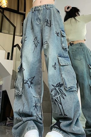 Cute Everyday Outfits, Outfit Inspo Casual Urban Art Cargo Jeans