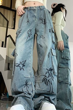 Cute Everyday Outfits, Outfit Inspo Casual Urban Art Cargo Jeans