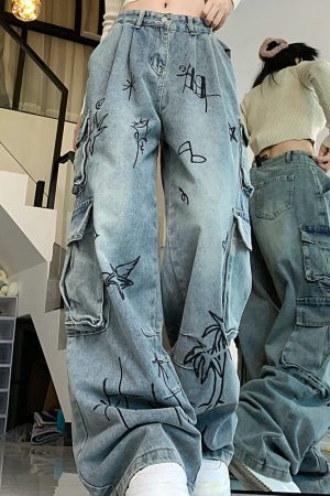 Cute Everyday Outfits, Outfit Inspo Casual Urban Art Cargo Jeans